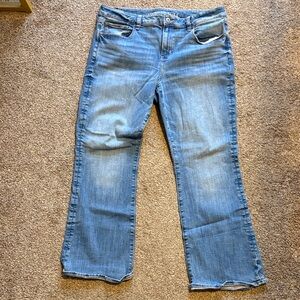 American Eagle Outfitters Light Blue Kick Boot Jeans